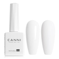 Esmalte gel blanco de CANNI en botella para color preciso y aplicación suave.