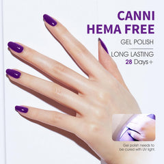 Esmaltes gel CANNI de 9 ml para manicura brillante en casa.