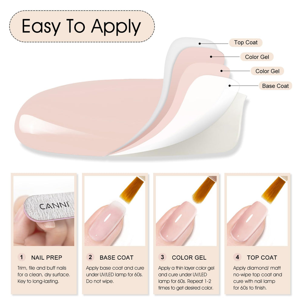 CANNI Esmalte gel para uso doméstico o profesional