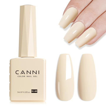 CANNI Esmalte Gel Nude Color en botella primer plano para acabado suave.