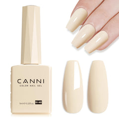 CANNI Esmalte Gel Nude Color en botella primer plano para acabado suave.