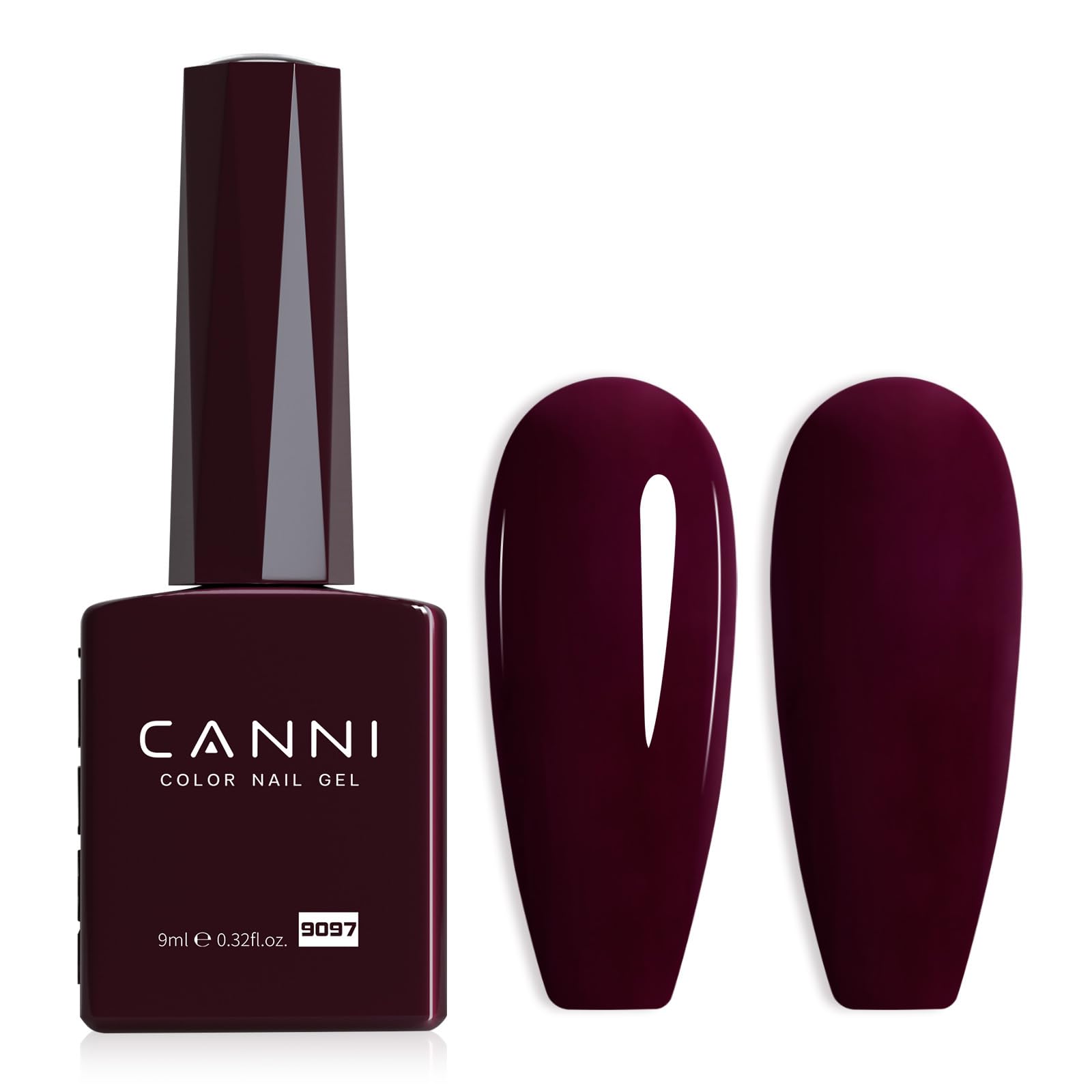 Retirada por remojo del esmalte gel CANNI rojo oscuro