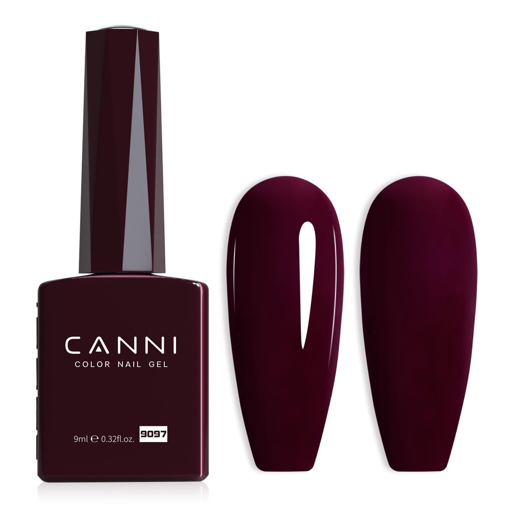 Retirada por remojo del esmalte gel CANNI rojo oscuro