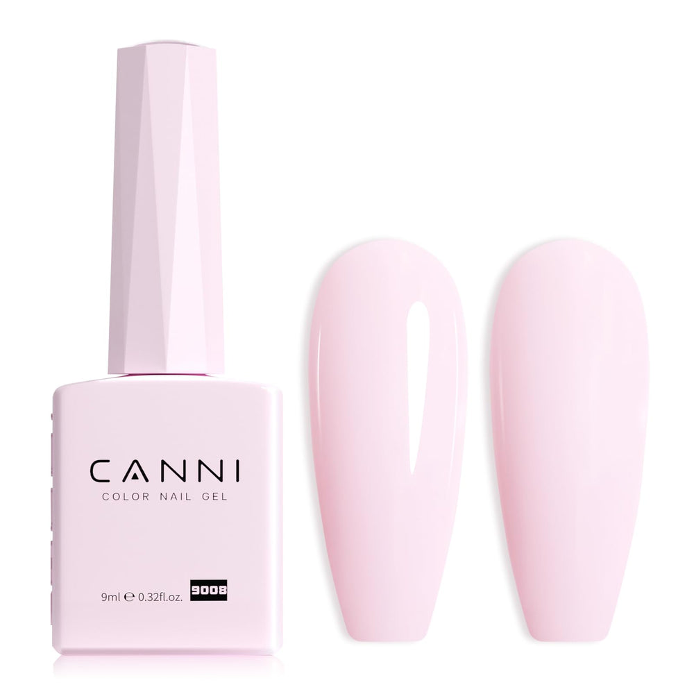 Esmalte gel CANNI rosa claro: botella para ver el tono con precisión.