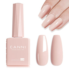 CANNI Esmalte gel rosa nude, botella color para ver tono con precisión
