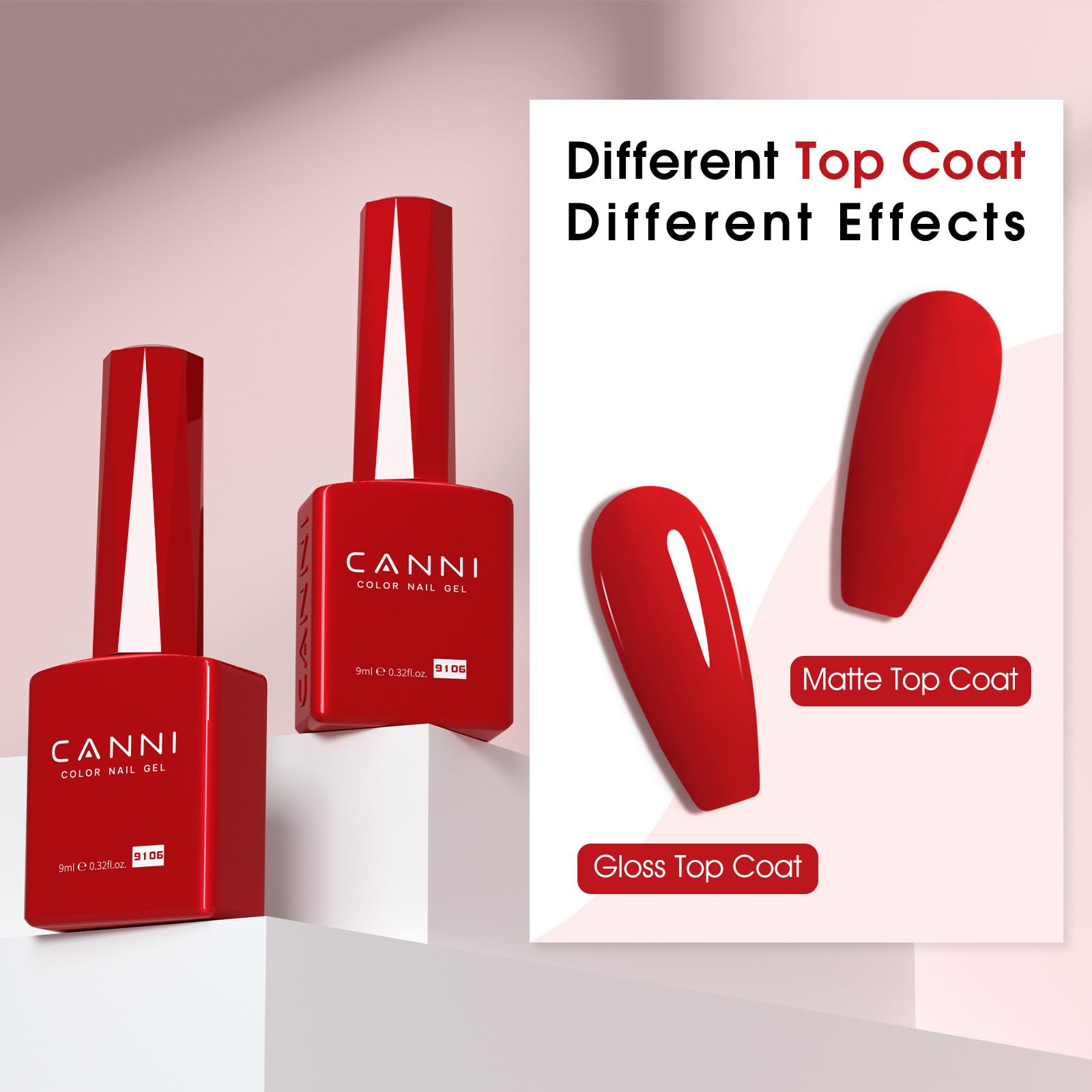 CANNI gel rojo, regalo ideal para amantes de uñas.