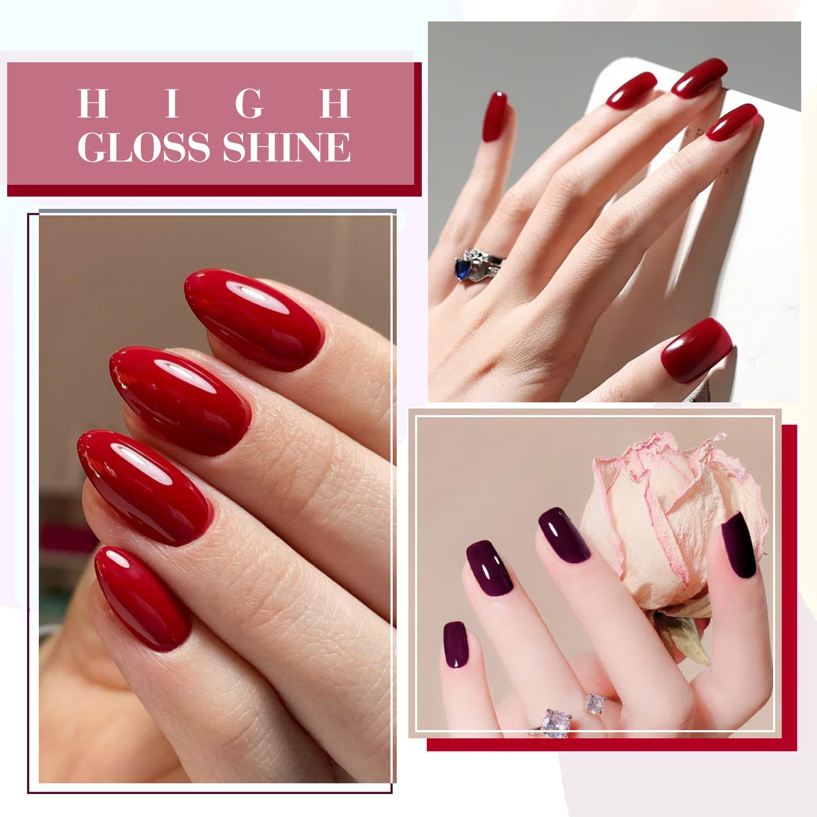 CANNI gel de uñas, pigmentación intensa para acabado opaco