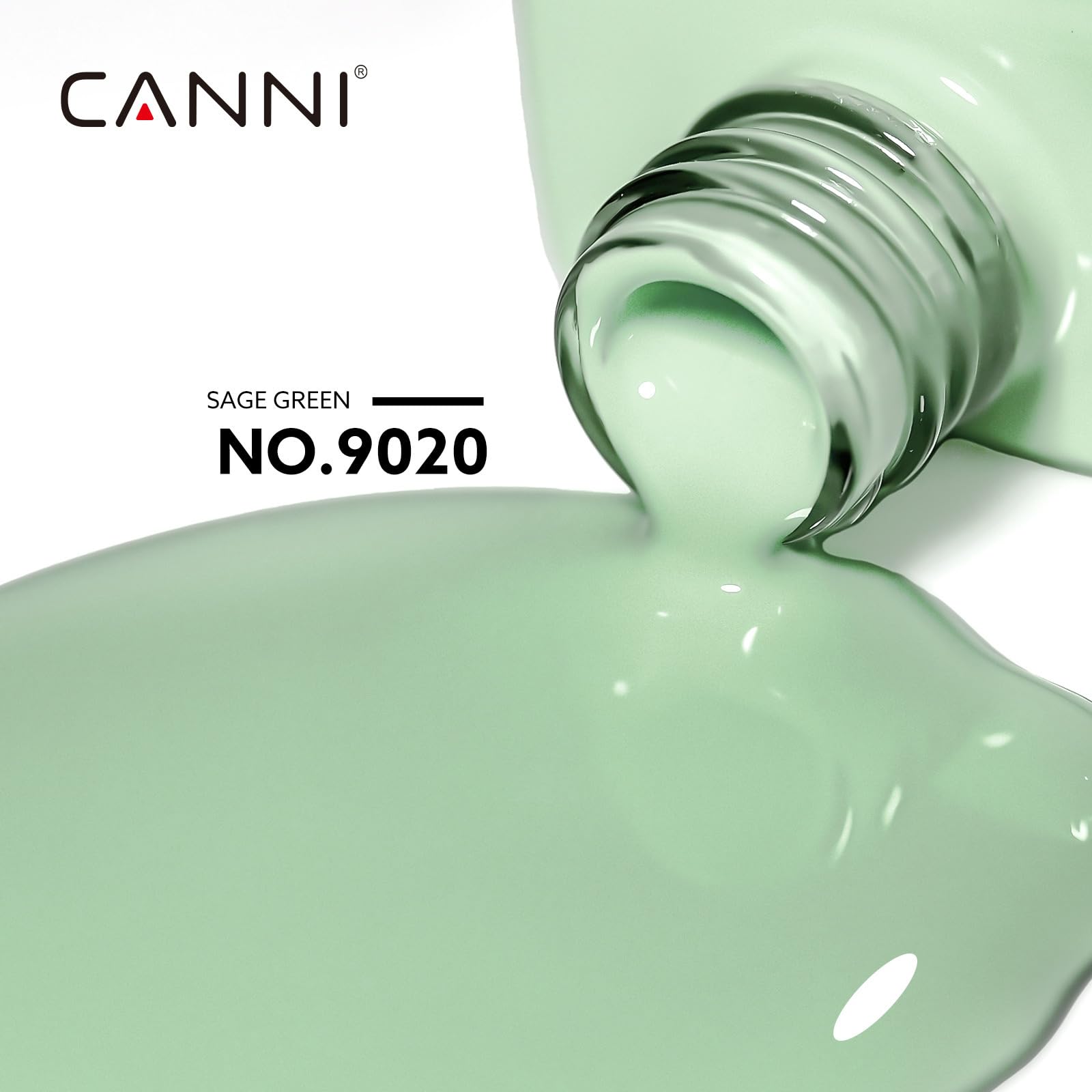 CANNI verde salvia, aplicación casera fácil y rápida para uñas.