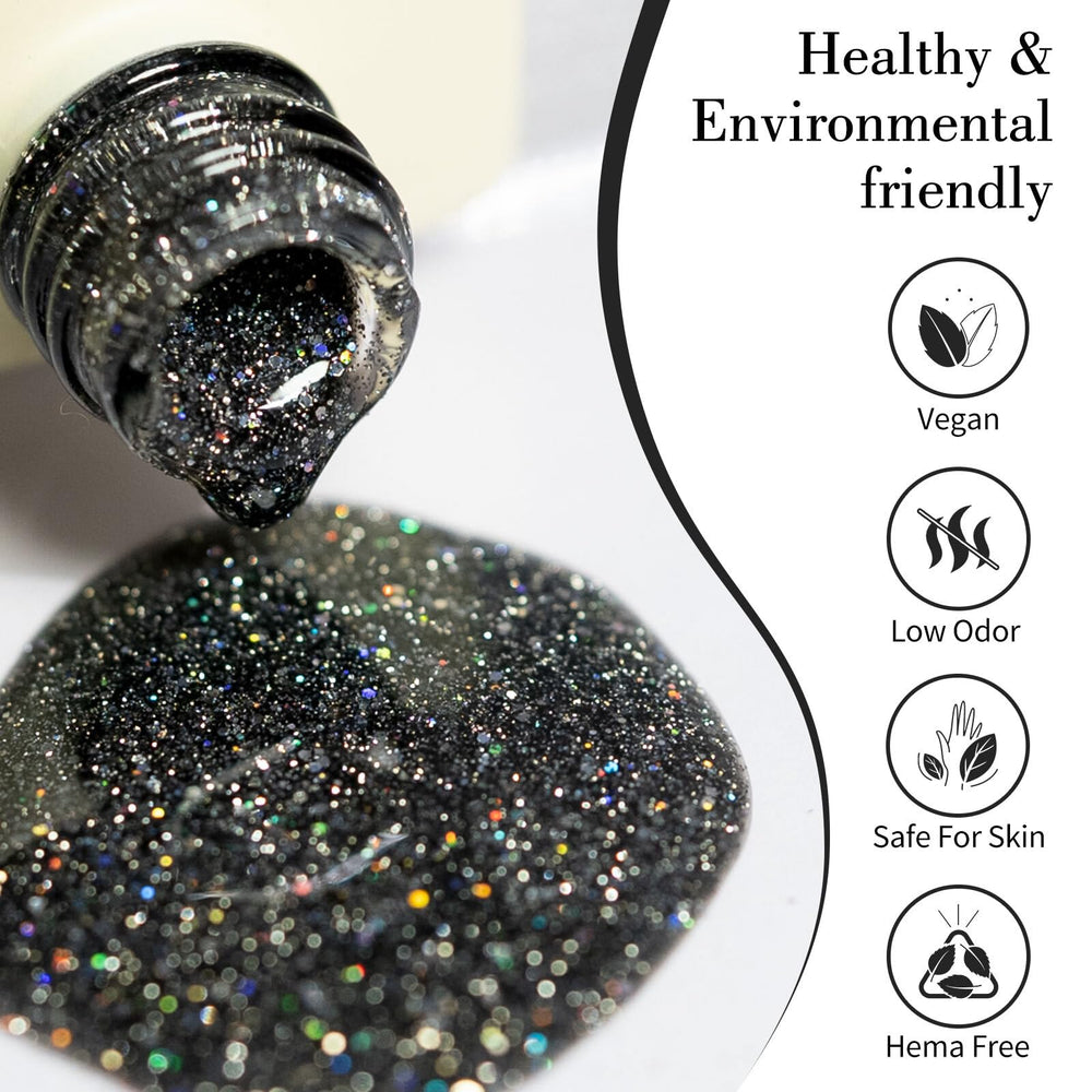 CANNI esmalte gel glitter brillos de diamantes para looks festivos