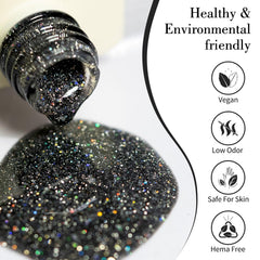CANNI esmalte gel glitter brillos de diamantes para looks festivos
