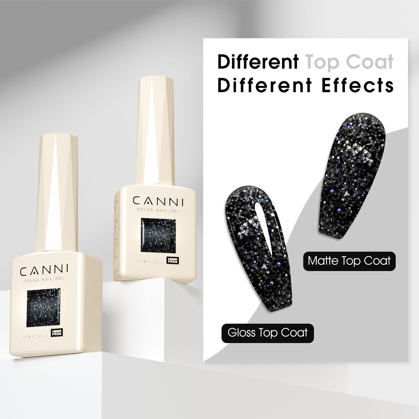 CANNI esmalte glitter para uñas creativas en casa