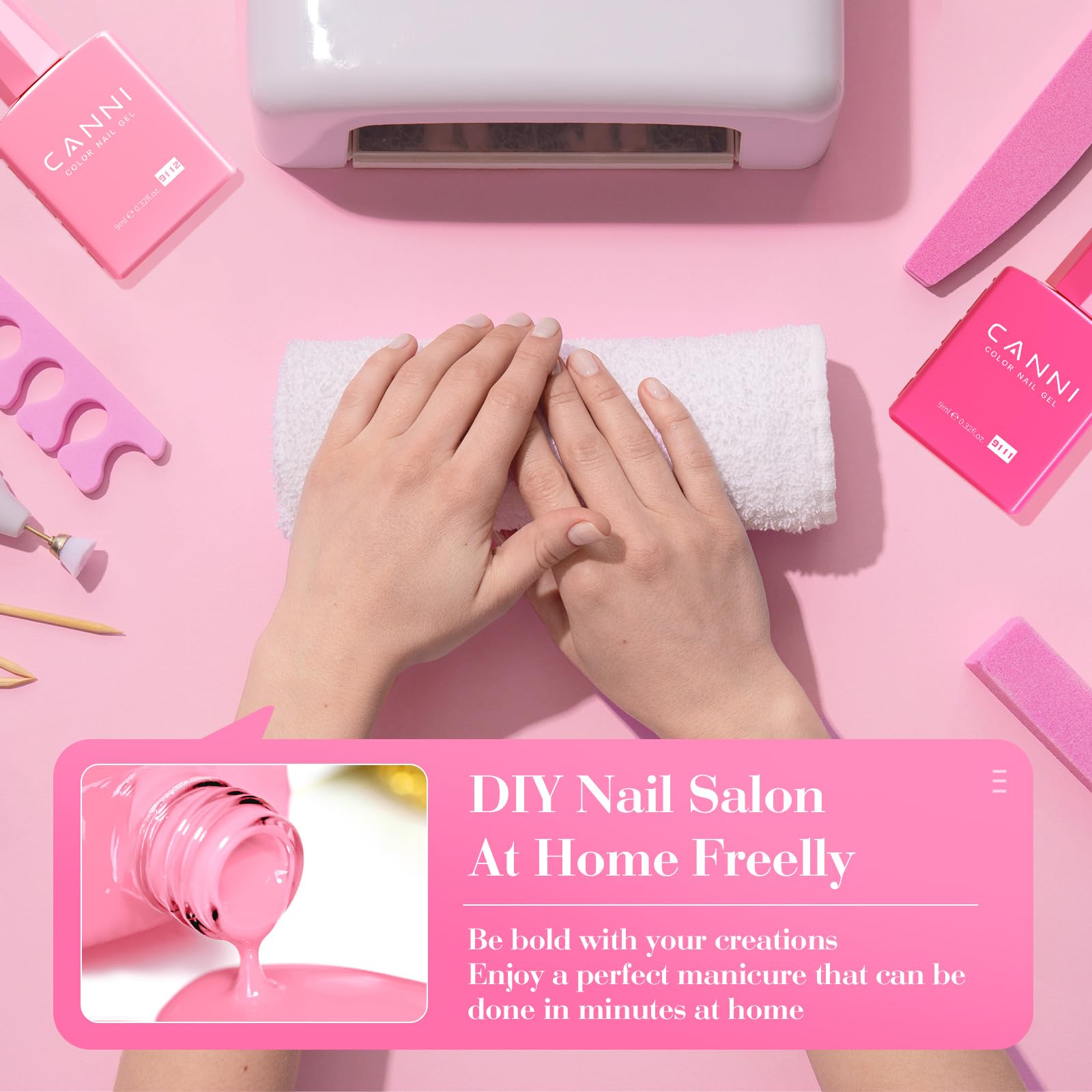 Kit DIY de uñas CANNI para manicura en casa con resultados profesionales