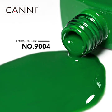 CANNI: muestra de gel verde para comparar tonalidades