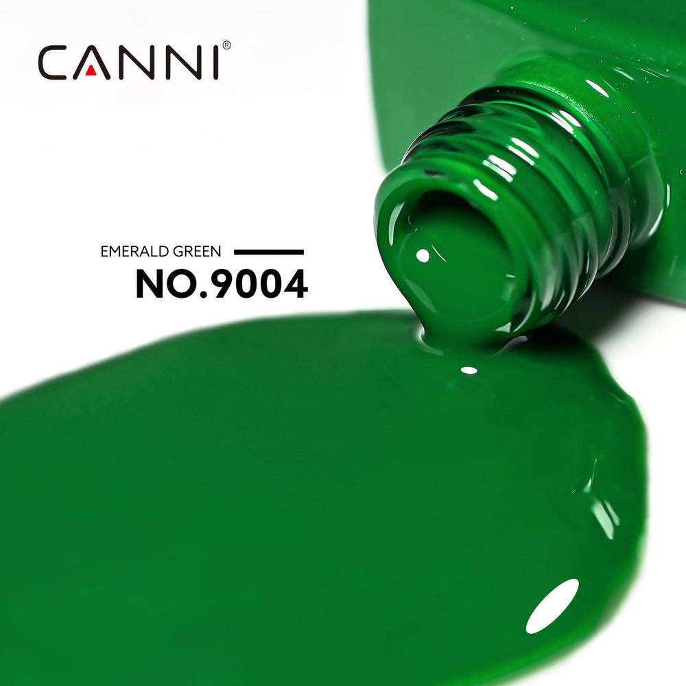 CANNI: muestra de gel verde para comparar tonalidades