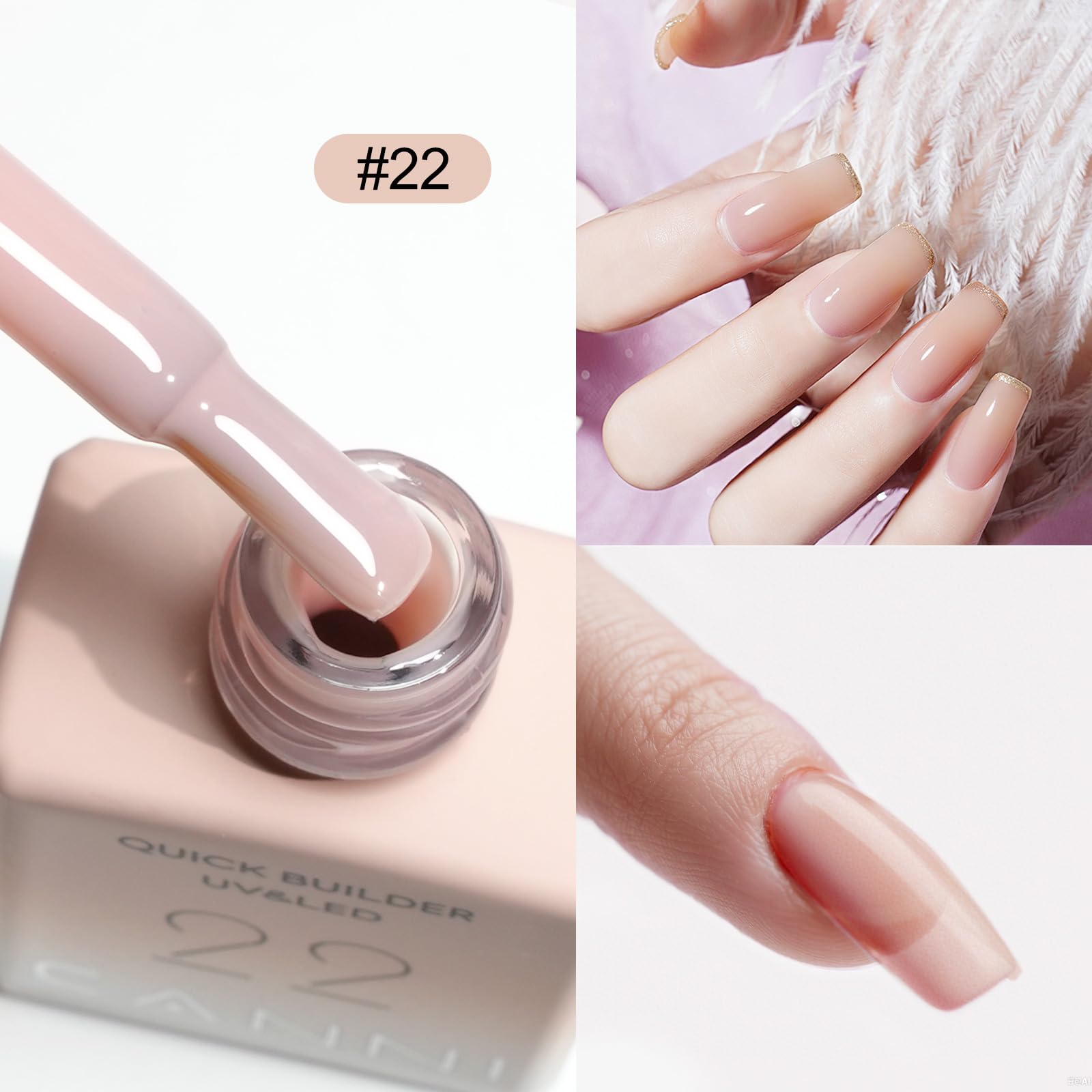 Envases de 9 ml de cada color para combinaciones infinitas.
