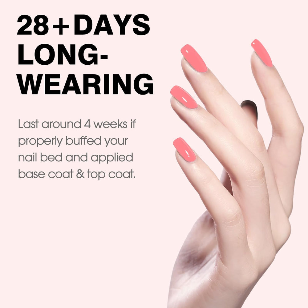 CANNI Pink Gel Nail Polish en uñas francesas con brillo duradero