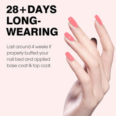 CANNI Pink Gel Nail Polish en uñas francesas con brillo duradero