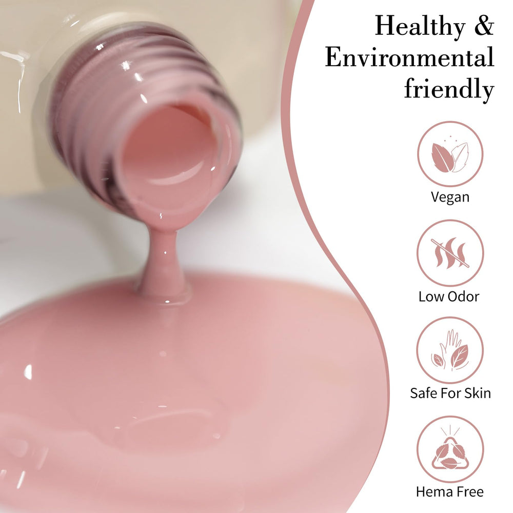 CANNI Pink Jelly Gel Polish aplicación fácil para uñas limpias y rápidas.