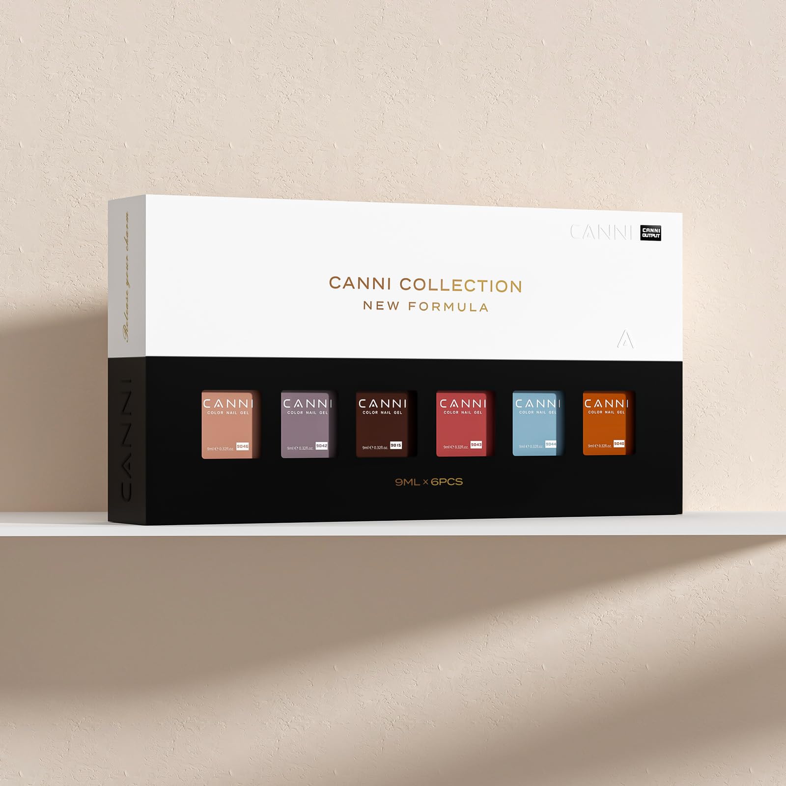 CANNI six-color set packaging demonstrates compact gift-ready kit.