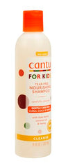 Champú nutritivo para niños Cantu, aplicación suave en el cuero cabelludo durante el lavado.