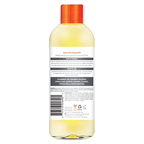 Cantu cuidado rápido para barba y cabello, estilo sin esfuerzo