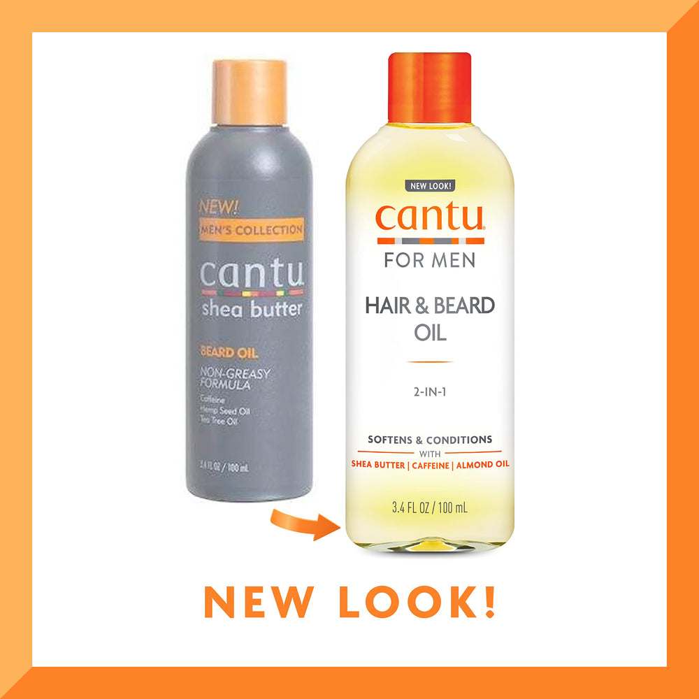 Cantu etiqueta clara del producto para hombres