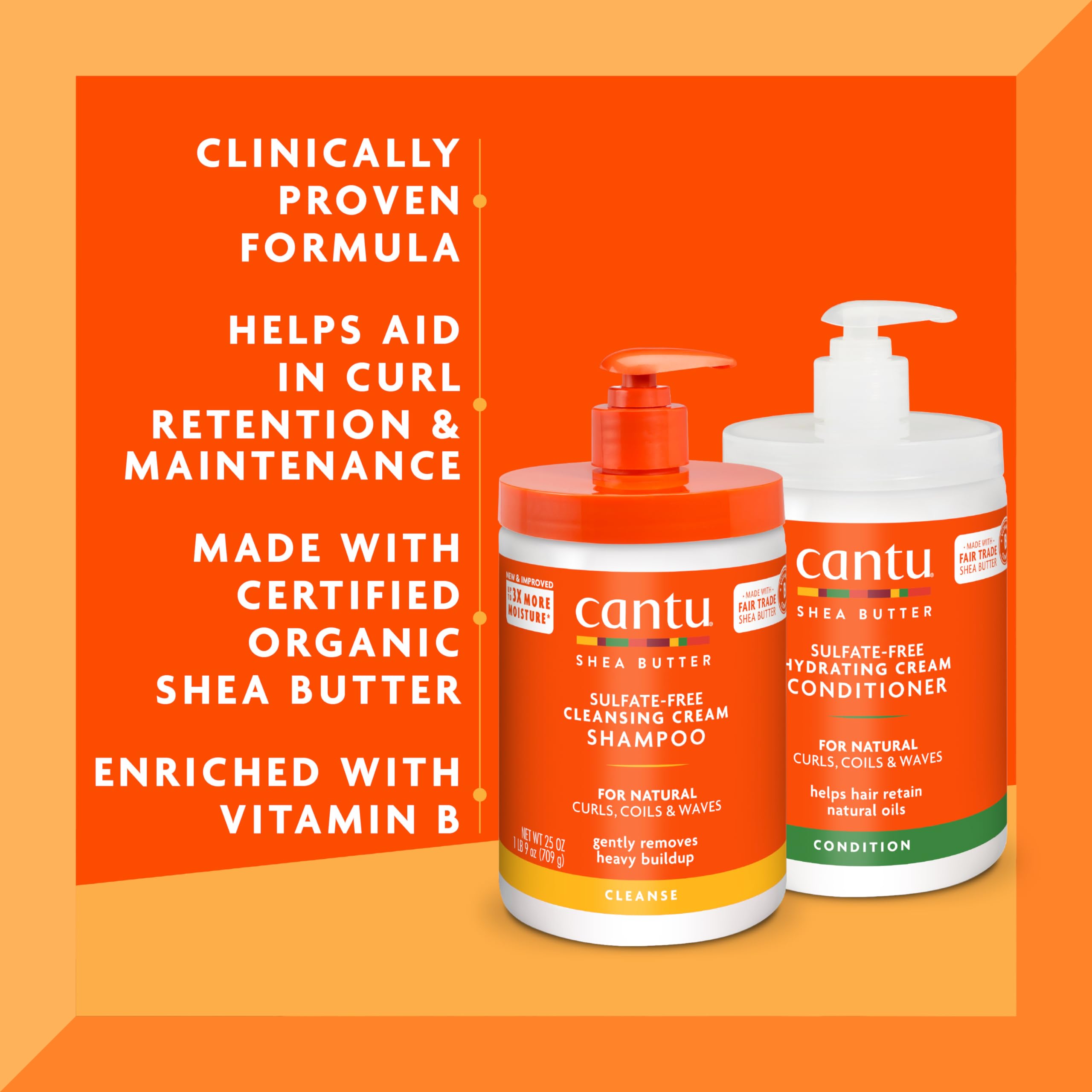 Cantu paquete dos champú y acondicionador para cuidado continuo.