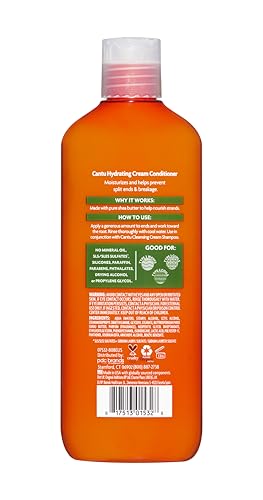 Cantu Shea Butter, crema para cabello, hidratación suave tras lavado que protege los rizos.