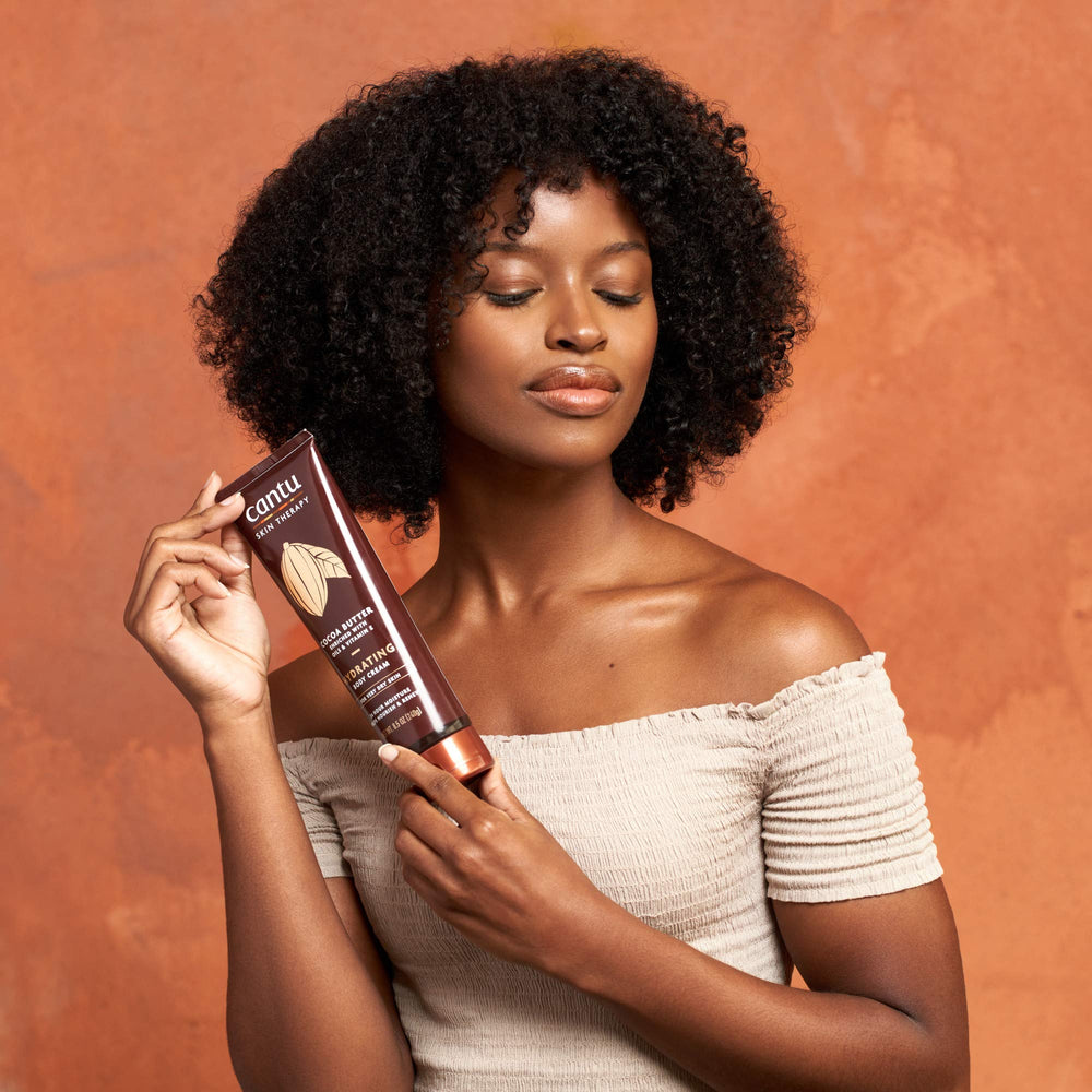 Ingredientes naturales de Cantu, manteca de cacao y aceites nutritivos.
