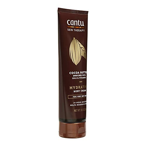 Cantu crema corporal manteca de cacao, textura muy rica para piel áspera.