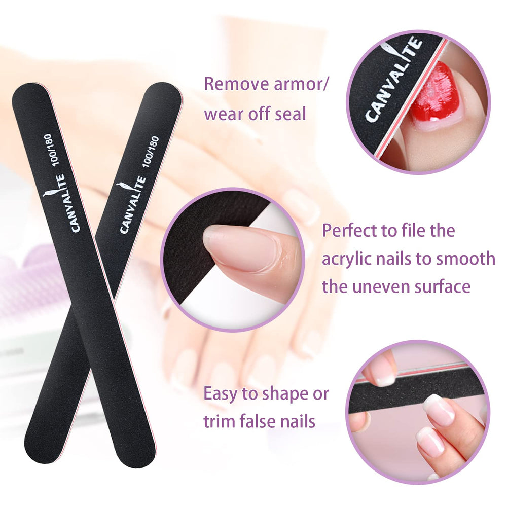 CANVALITE set manicura 9 piezas, acceso rápido para un aspecto de salón en casa.