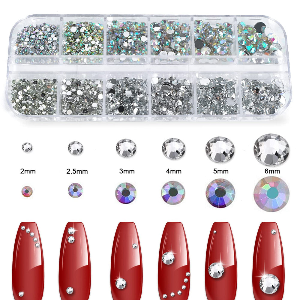 CANVALITE juego de piedras AB y claras para diseños variados
