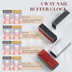 CANVALITE lima uñas 100-180 granos, para dar forma y suavizar bordes.