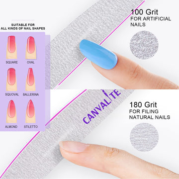 CANVALITE set de 10 limas profesionales para uso en hogar o salón.