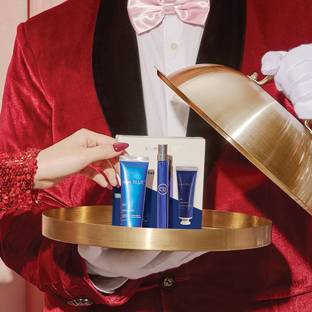 Capri Blue Volcano mini hand cream tube offering on-the-go hydration and light fragrance.