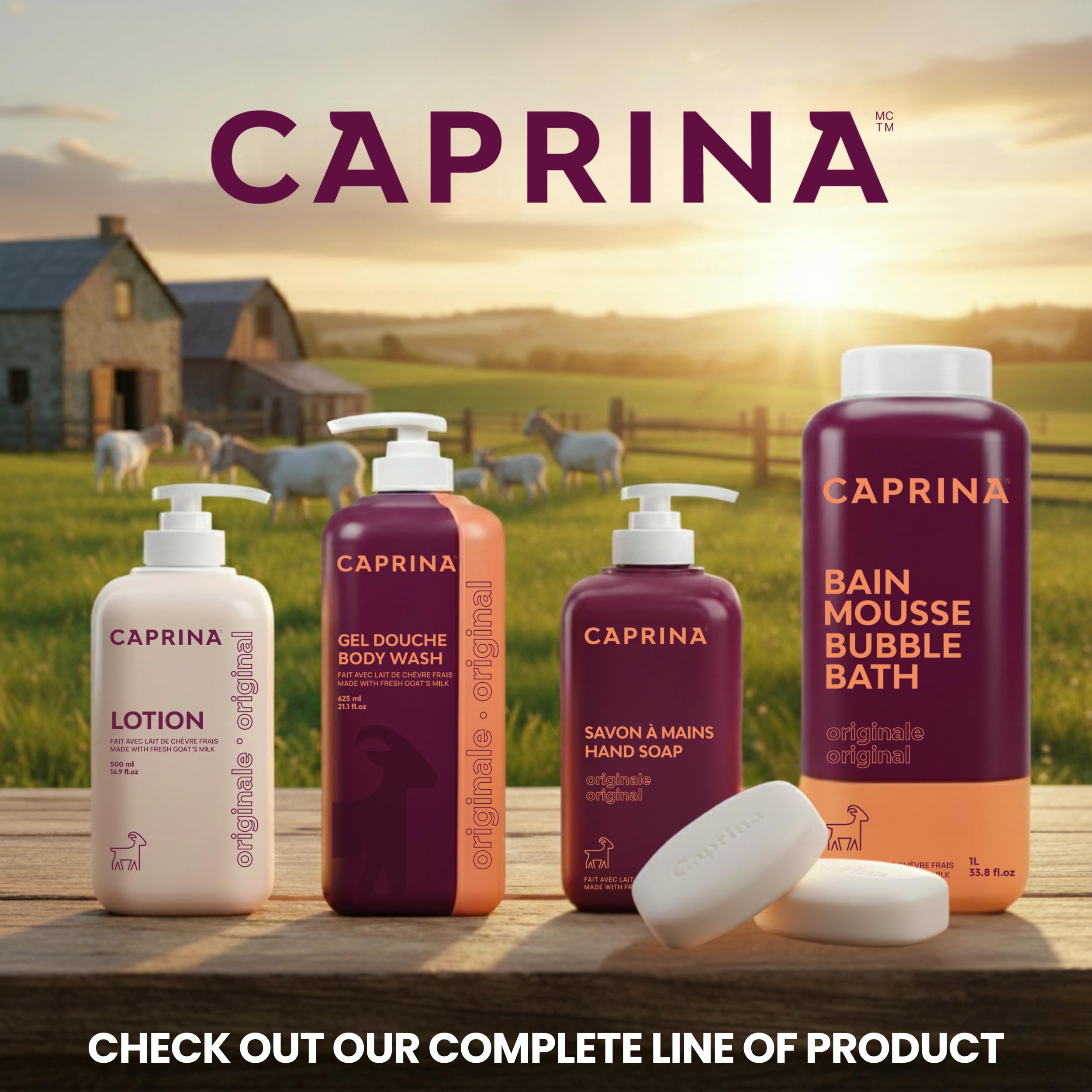 Caprina Original empaque biodegradable para consumo responsable