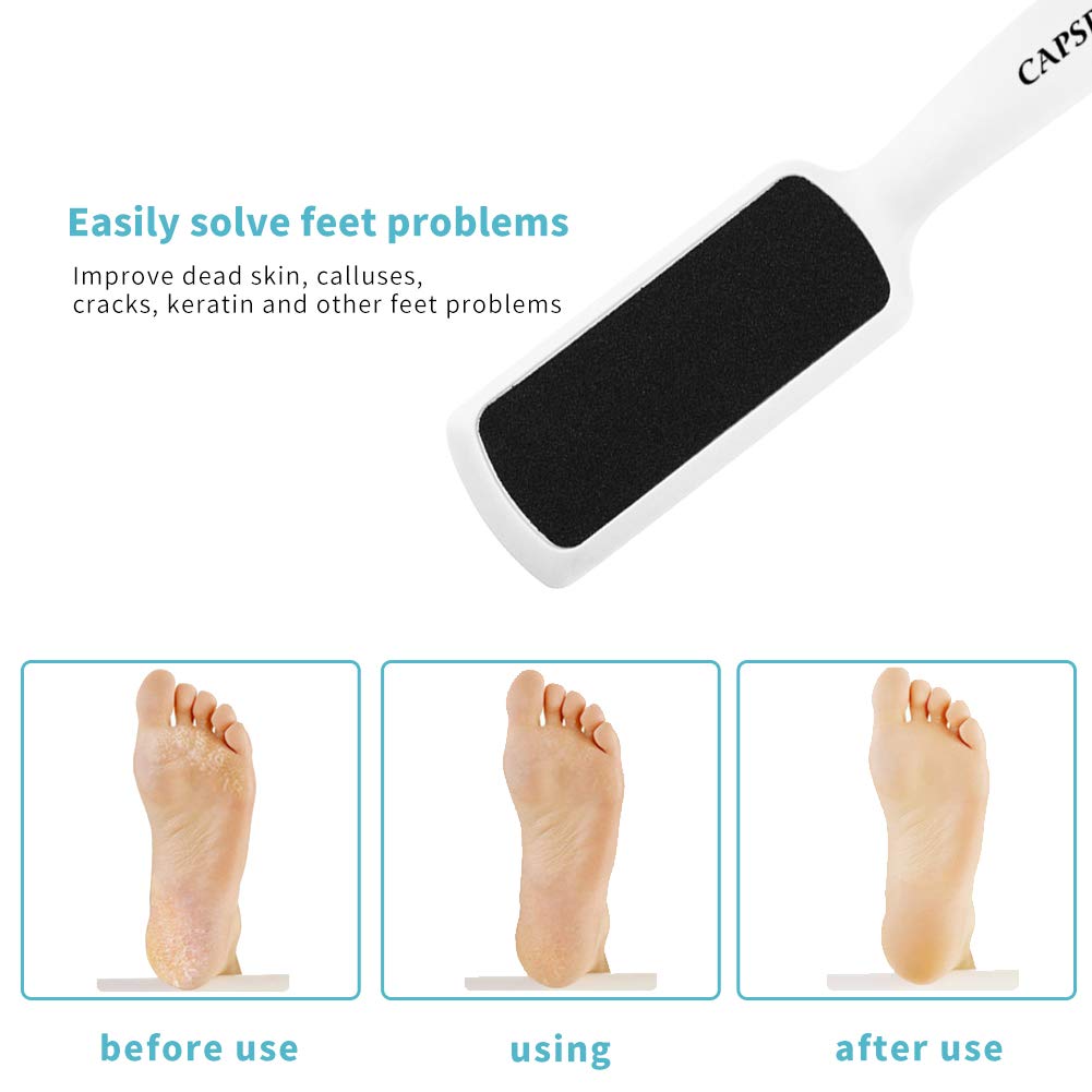 Capspace mango ergonómico ofrece agarre estable durante la pedicura