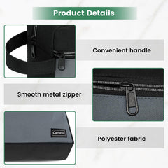 Carbrea bolsa de aseo viaje mango lateral, transporte cómodo y colgado fácil.