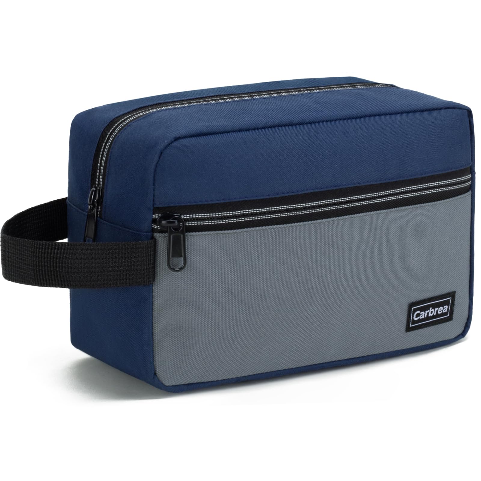Carbrea bolsa de aseo azul marino para viajes, ideal para organizar artículos personales.