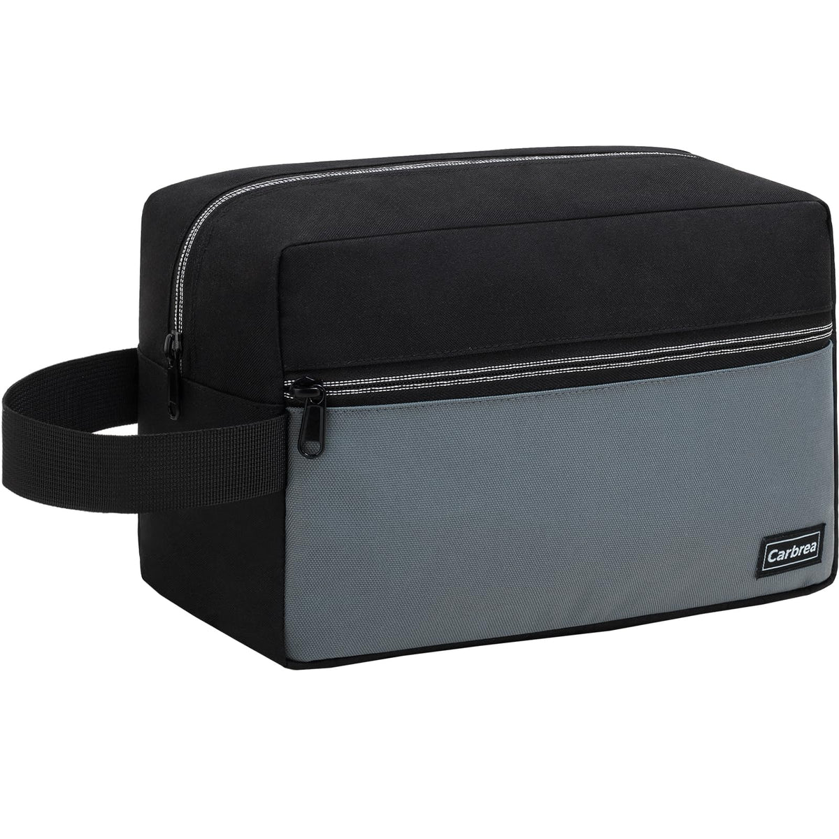 Carbrea bolsa de higiene de viaje, frente, ideal para ordenar cosméticos y artículos de aseo.