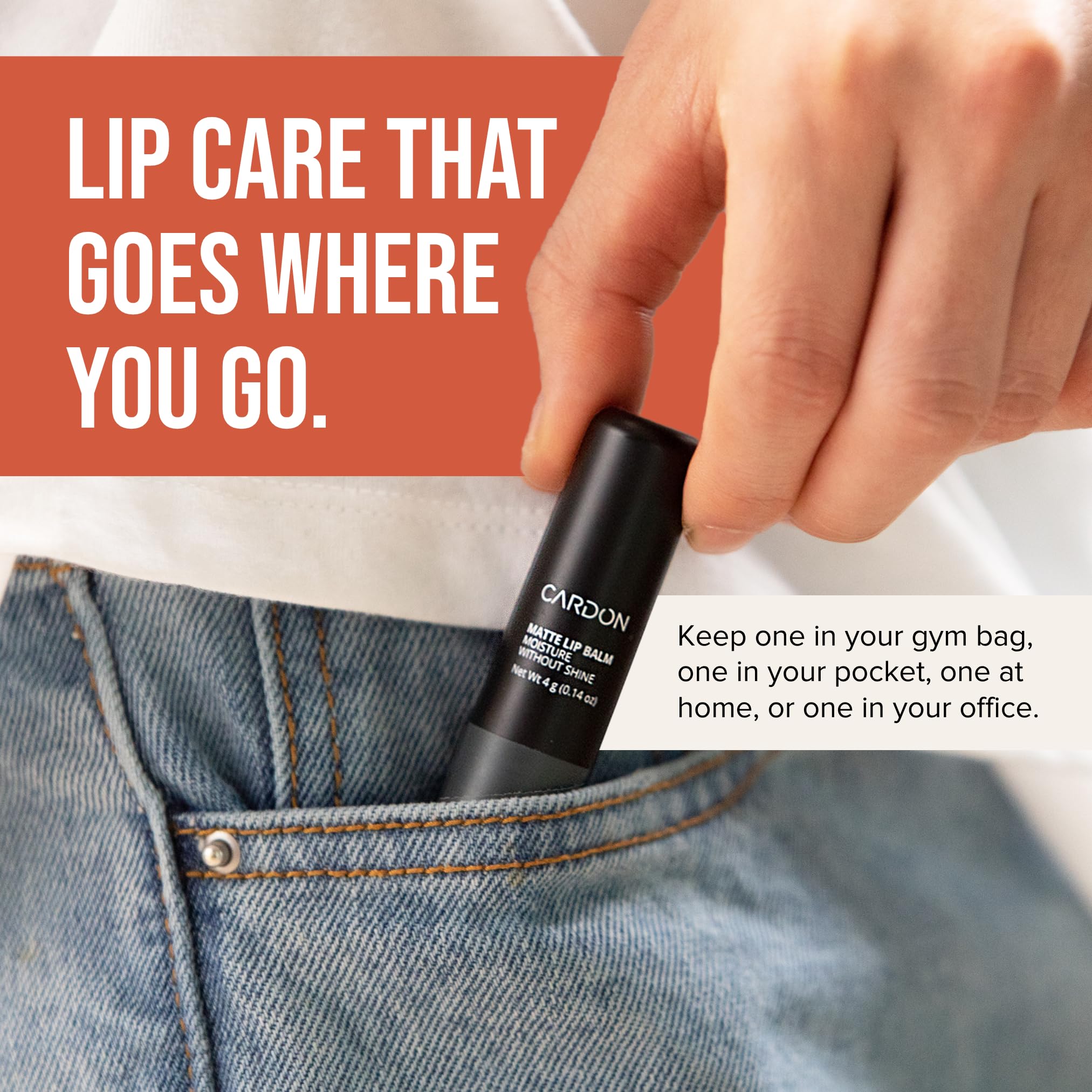 Cardon balsamo labial con extracto de cactus para calmar labios sensibles.