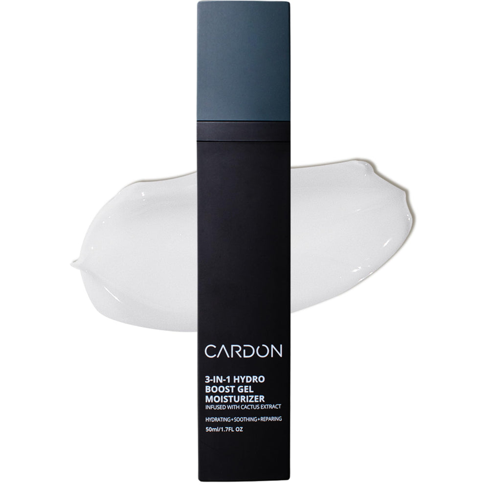 Cardon crema nocturna en botella: hidratación profunda para piel masculina.