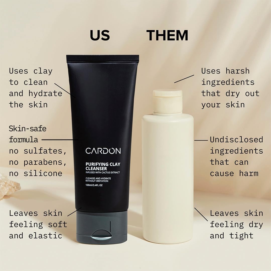 Cardon uso diario para hombres, ideal como limpiador facial y de barba.