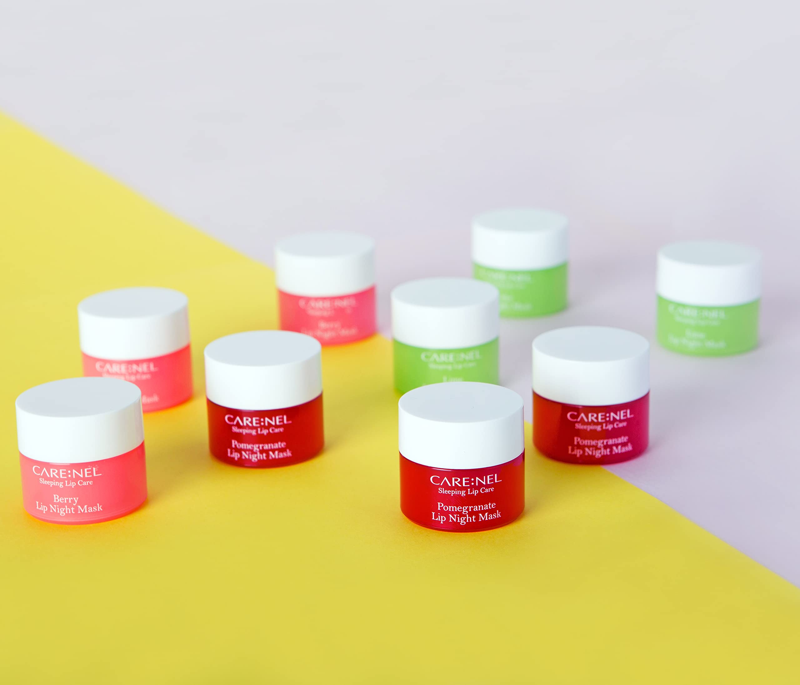  conjunto CARE:NEL de tres mascarillas labiales nocturnas para labios secos