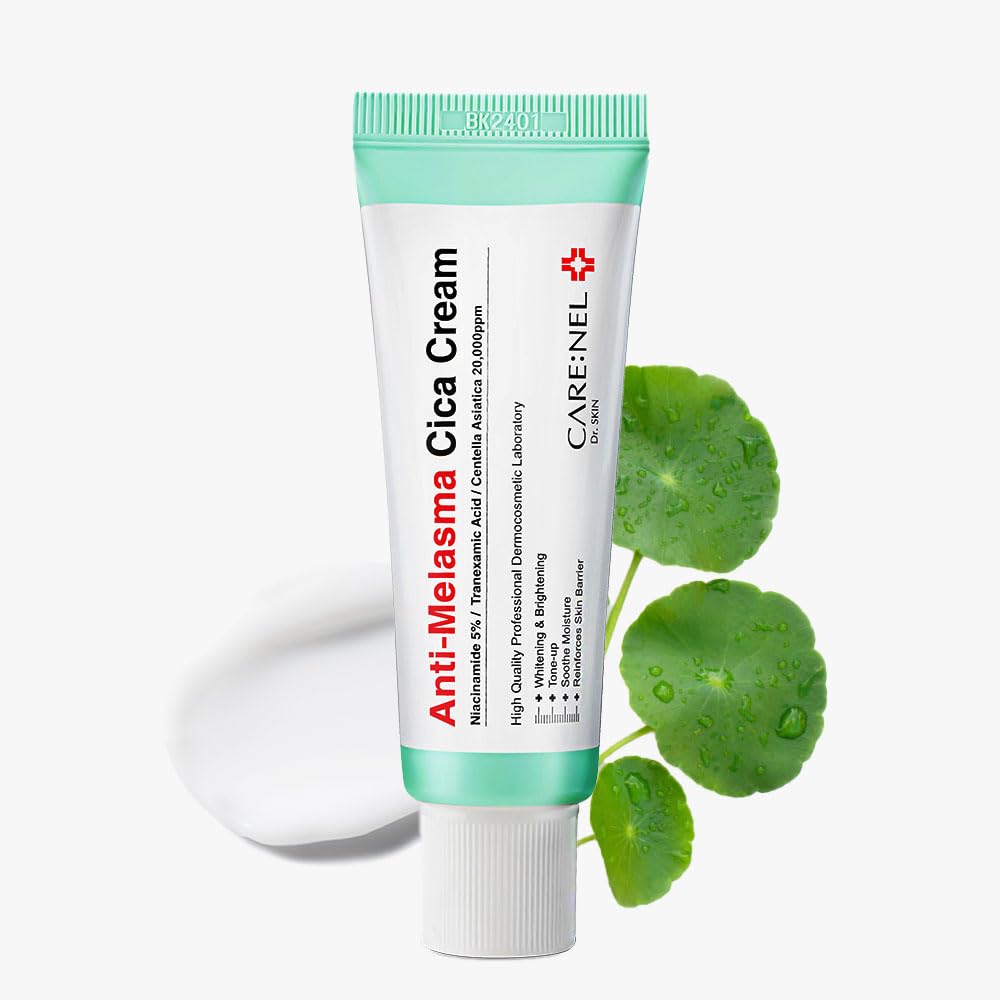 CARE:NEL Crema Melasma, frente de la botella: tono más uniforme posible.