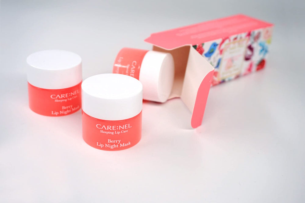 Ingredientes de granada en CARE:NEL Lip Sleeping Mask Berry para hidratación nutritiva.