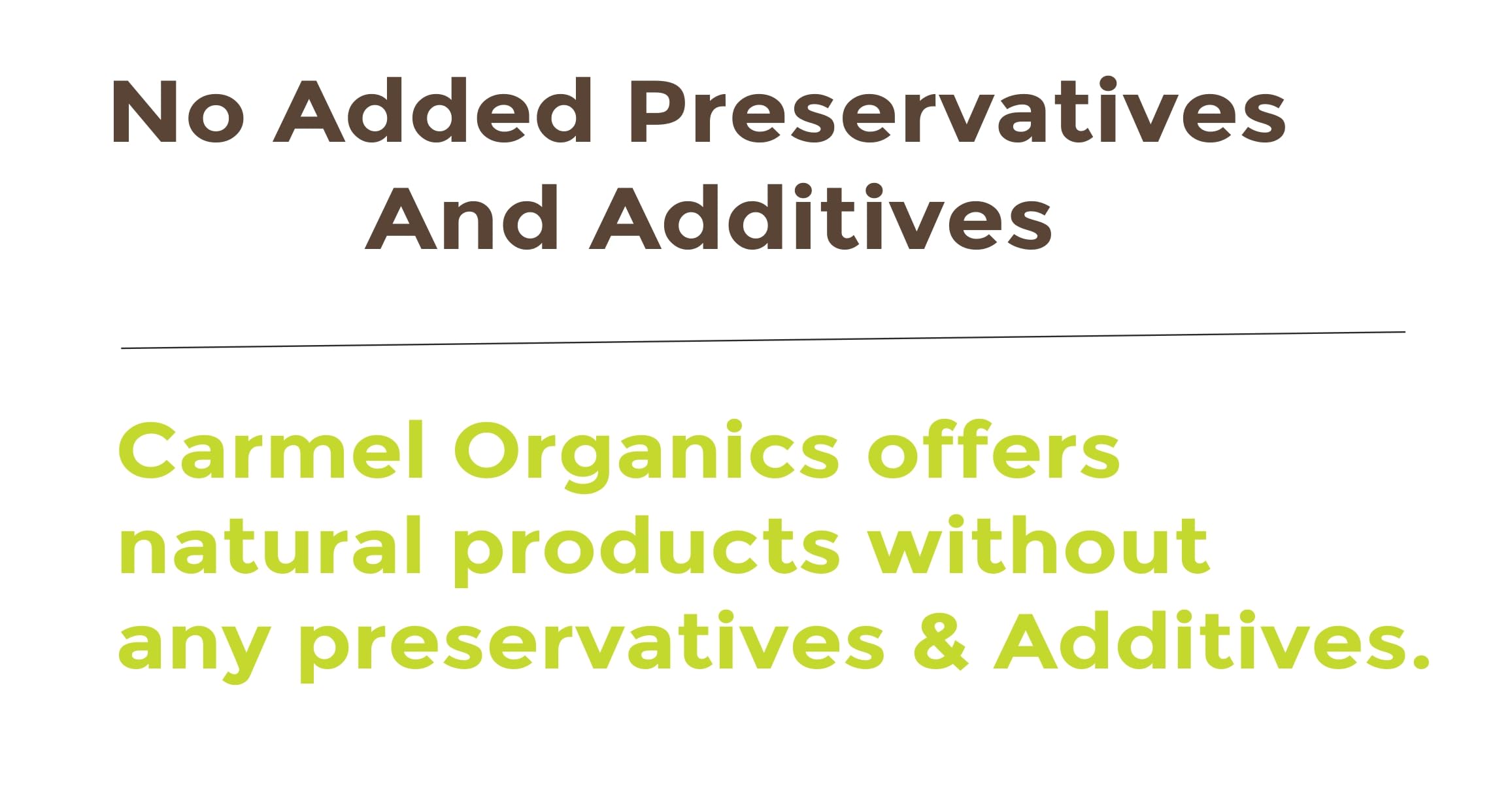 Carmel Organics envase seguro para transporte, enfoque sostenible