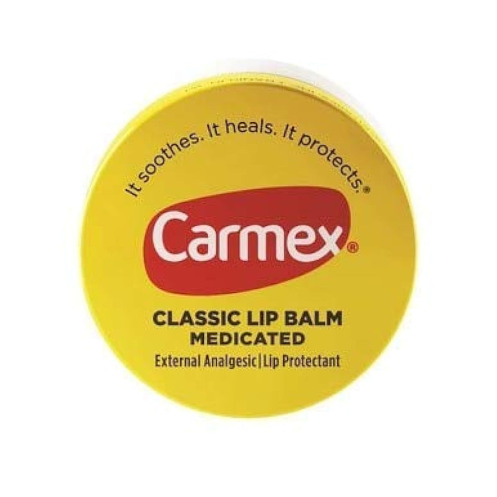 Carmex Balsamo Labial Jar cuidado prolongado: crea una barrera que mantiene la humedad.