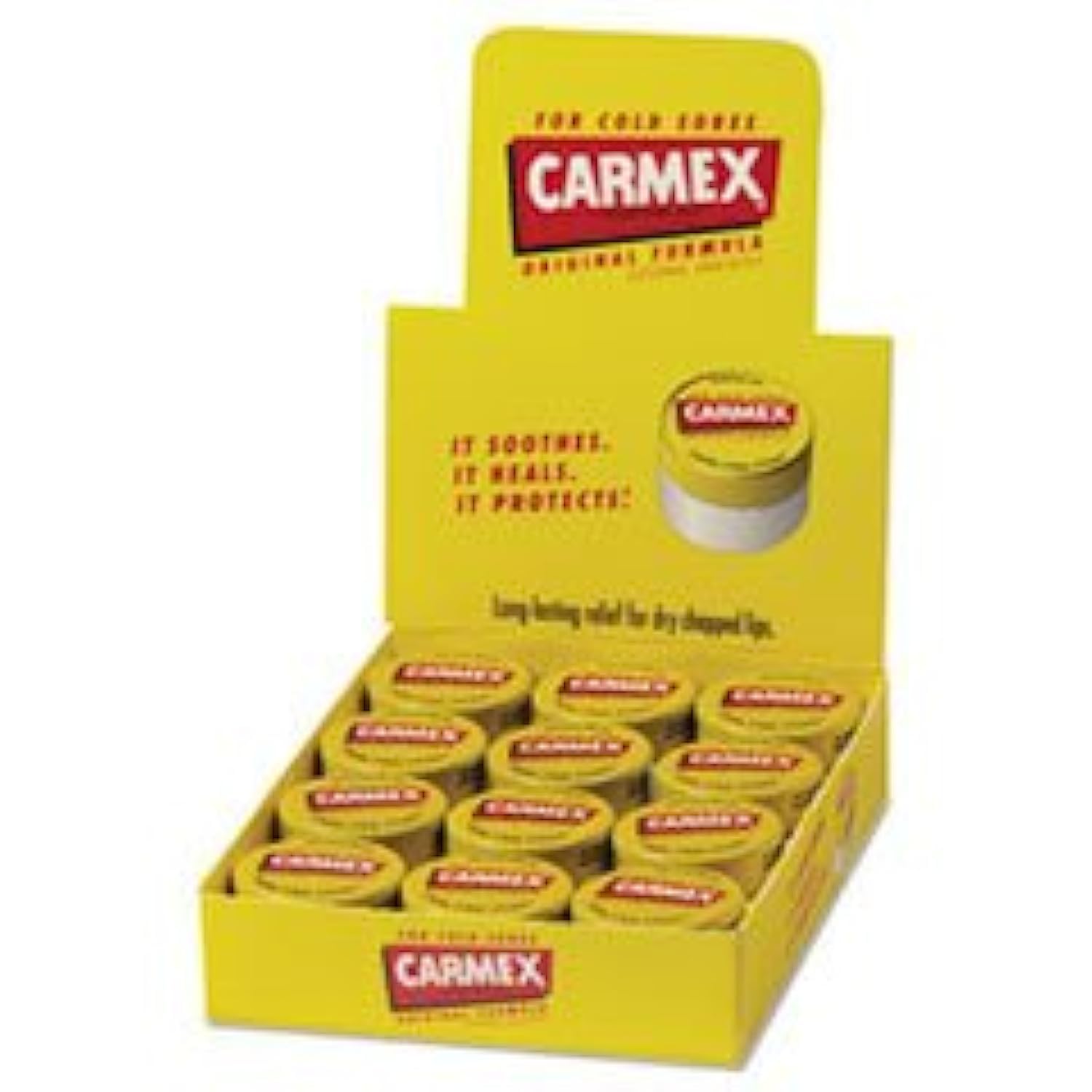 Carmex Balsamo Labial Jar detalle textura: se funde suavemente con manteca de cacao.