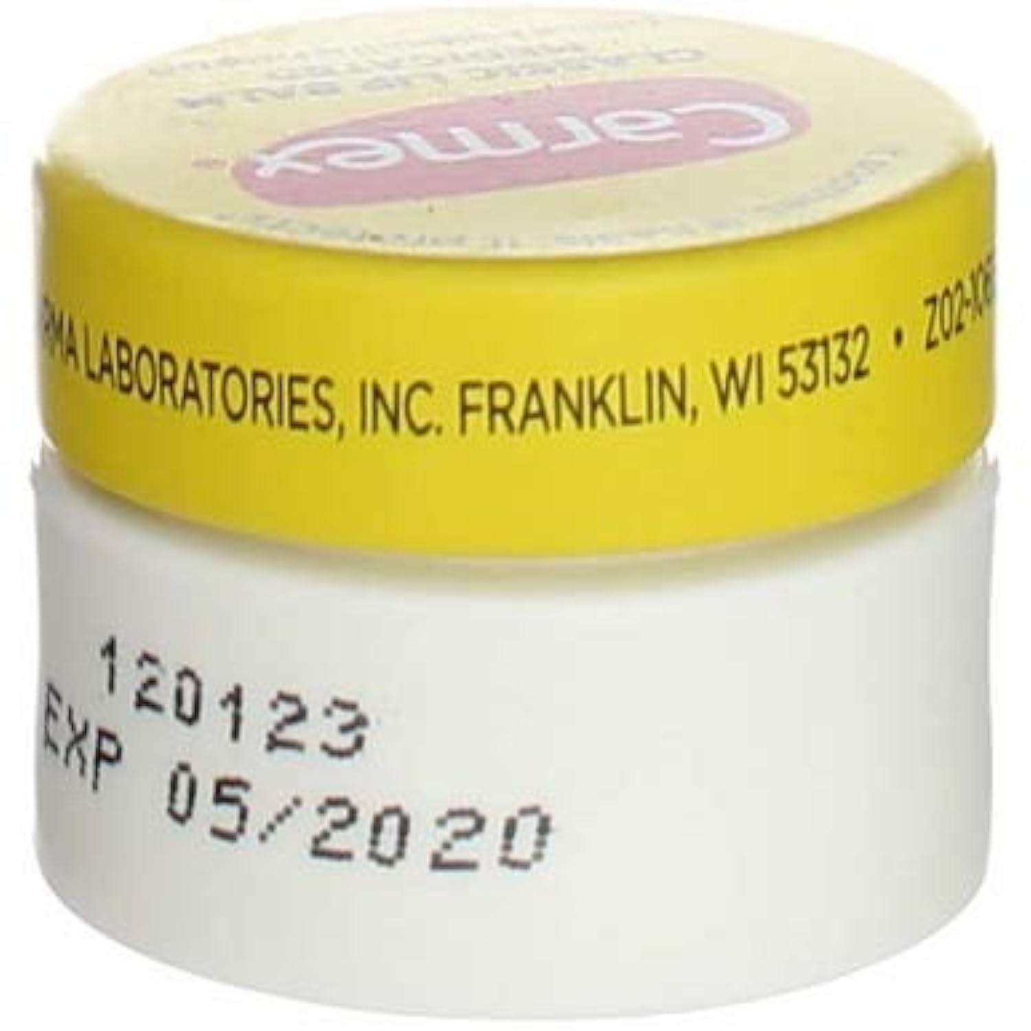 Carmex Balsamo Labial Jar envase: formato compacto ideal para viajar.